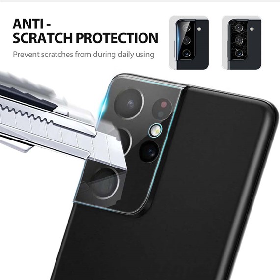 CaseUp Samsung Galaxy S21 Ultra Camera Lens Protector Şeffaf 4